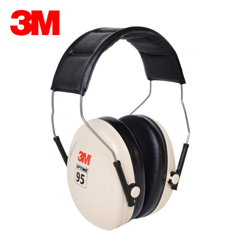 3M H6A隔音耳罩防噪音学习睡觉睡眠工厂超强降噪射击架子鼓用
