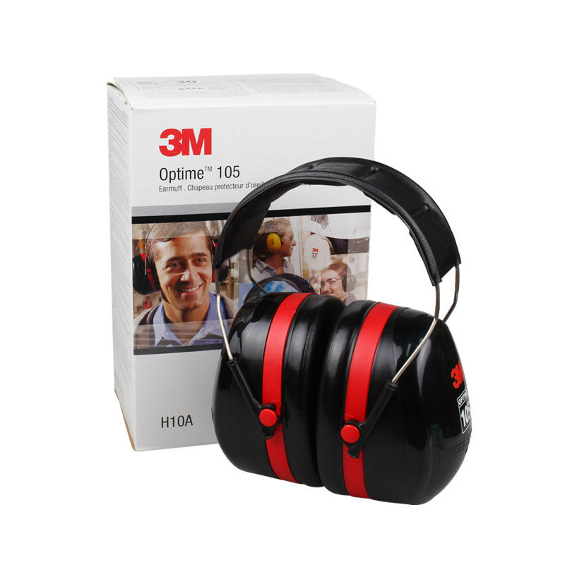 3M H10A隔音降噪耳罩防噪音睡眠用学生学习工业专业射击听力防护