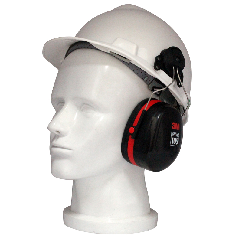 3M PELTOR H10P3E挂安全帽式 防噪音自习隔音工作学习降噪耳罩